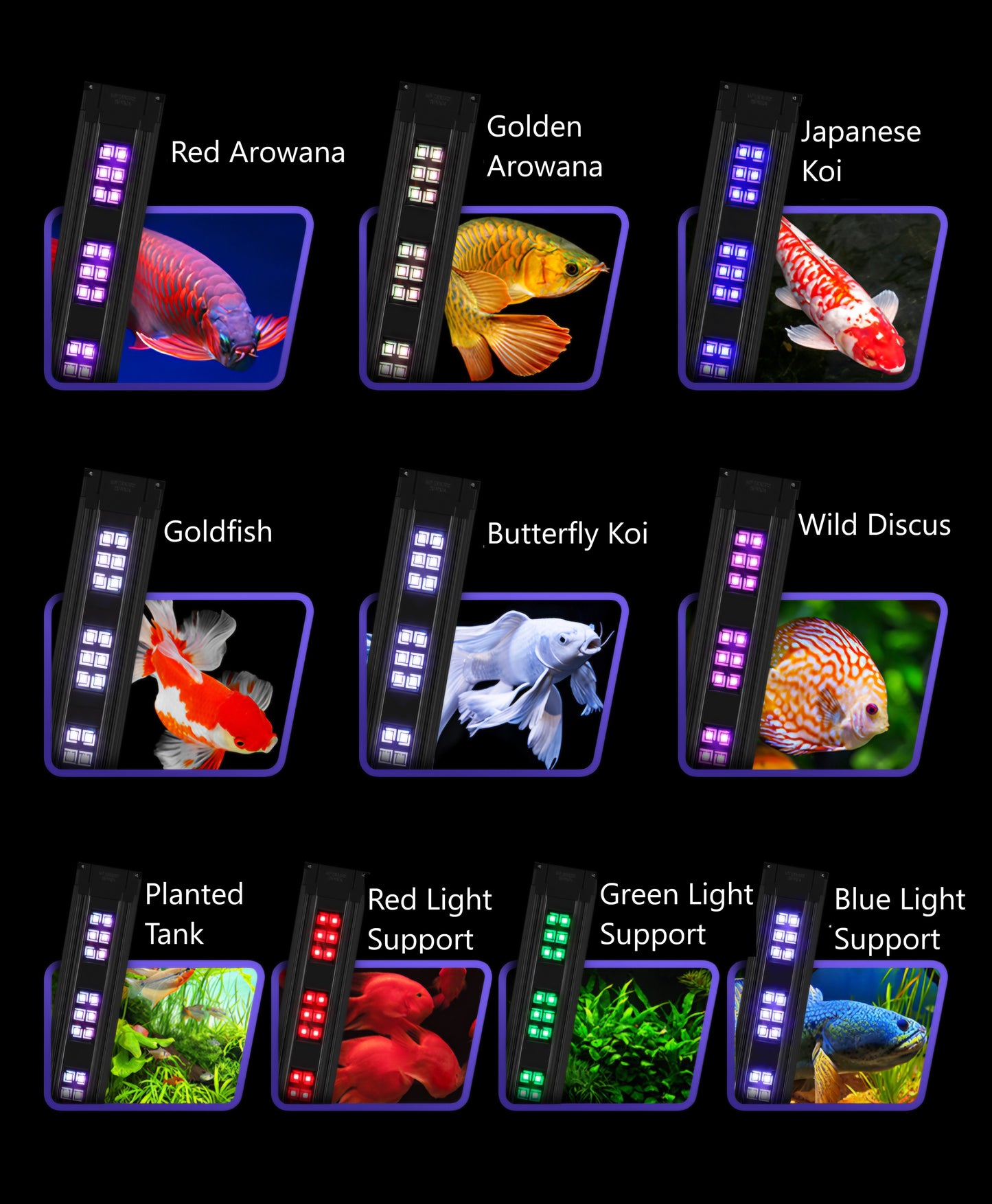 KZJ Super Slim S3 Series Aquarium Lighting